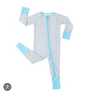 Little Sleepies Zippy - Blue Polka Dots
